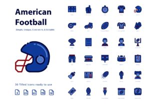 American Football Filled: A Practical Graphic Design Asset for Digital Sellers