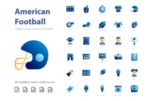 American Football Gradient: A Versatile Graphic Design Asset for Modern Branding