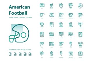 American Football Shape: A Versatile Graphic Design Asset for Creative Projects