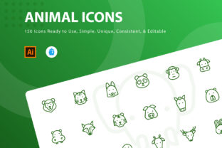 Animal Cartoon Head Graphics: Perfect Icons for Your Handmade Business