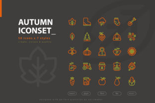 Autumn Icons: A Graphic Design Asset for Seasonal Website and Editorial Projects