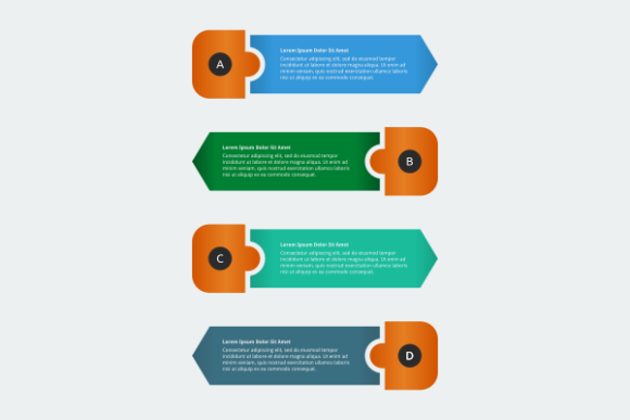 Bullets Puzzle Infographic Template: A Graphics Asset for Modern Content Design