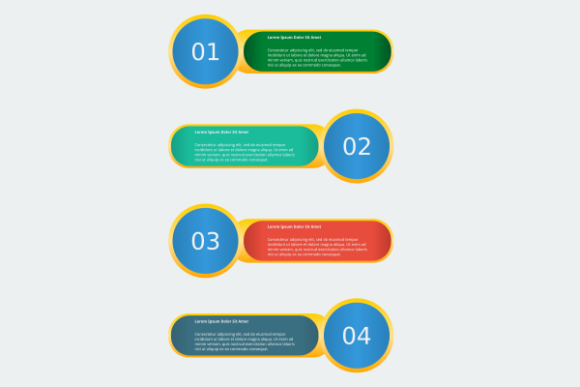 Circle Bullet Infographic Template: A Modern Graphic Design Asset for Content Creators