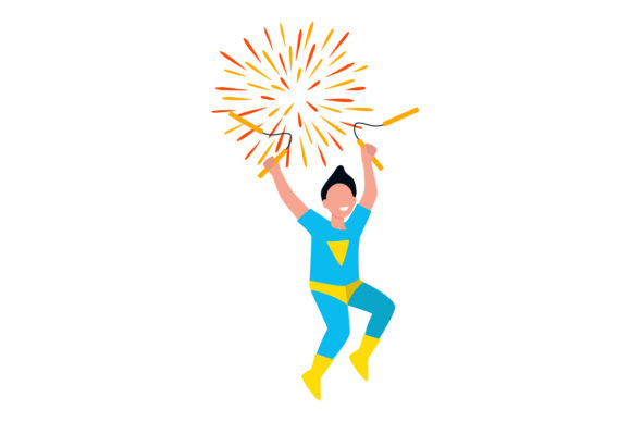 Flat Illustration Celebration-01: A Versatile Graphic Design Asset for Content Creators