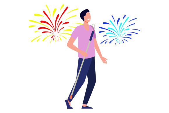 Flat Illustration New Year-01: A Versatile Graphic Design Asset for Modern Campaigns