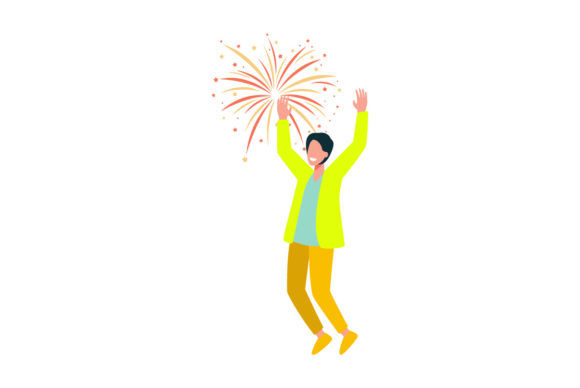 Flat Illustration New Year-09: A Modern Design for Creative Marketing