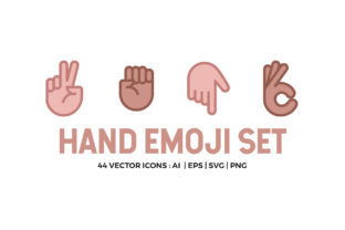 Hand Emoji Icon Set: A Minimal Graphic Design Asset for Digital Sellers