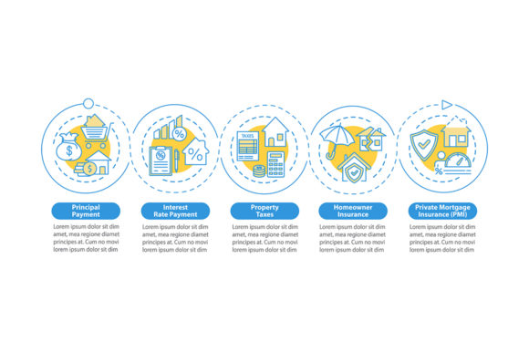 Loan Payment Units Vector Infographic: A Modern Design for Clear Brand Communication