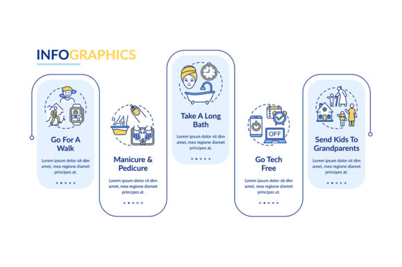 Me Time Ideas Vector Infographic: A Design Asset for Modern Branding