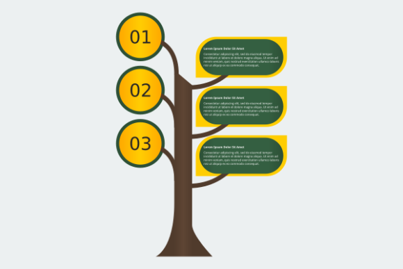 Tree Illustration Infographic Template for Creative Marketing Graphics